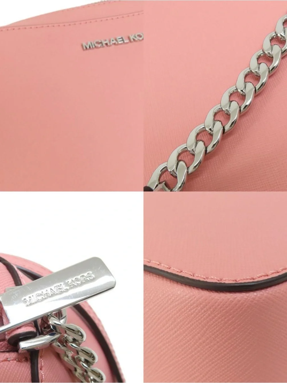 Michael Kors Pink Saffiano Leather Crossbody Bag